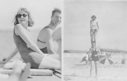 Beach Snapshots, Ca. Summer, 1929 (Source: Barnes)